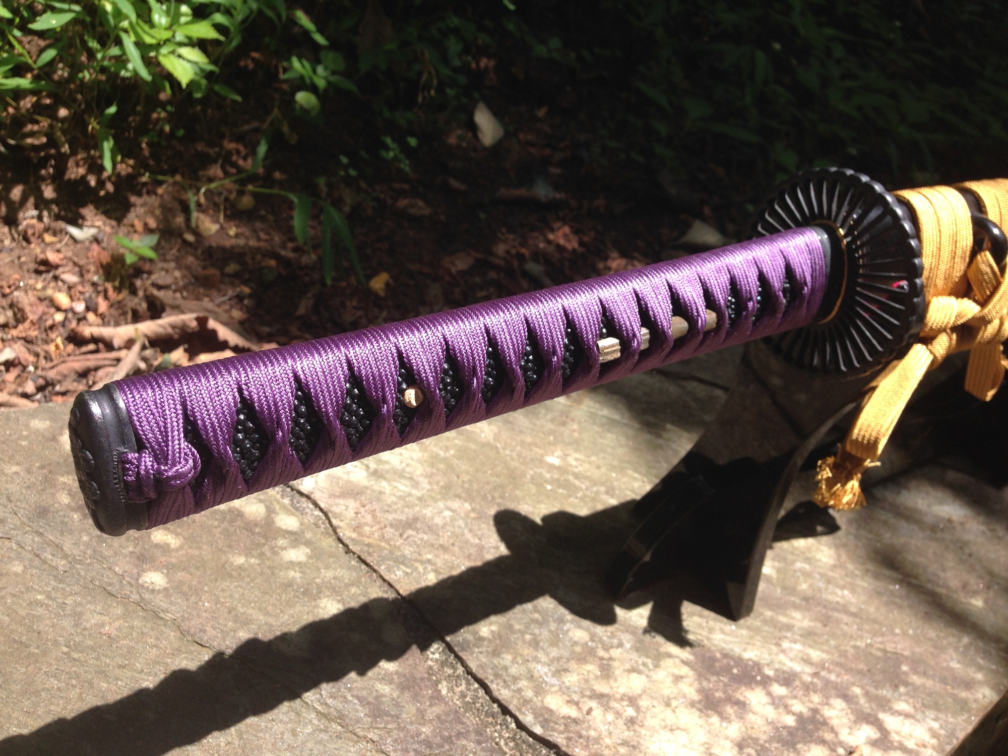 Wholesale 10M Purple Color Tsuka-ito For Katana Sword Hilt Brede 